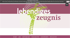 Desktop Screenshot of lebendiges-zeugnis.de